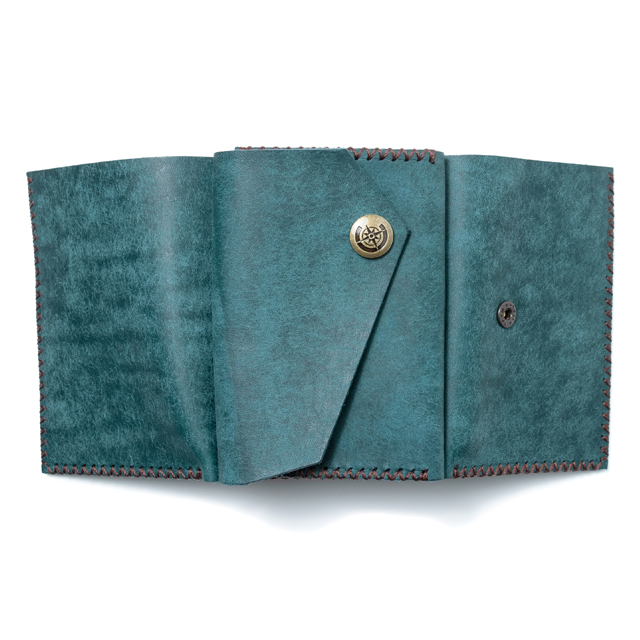 FUCHA（ハンドメイド雑貨のお店） / 三つ折り財布 [ブルー] / Mini Wallet [BLUE]